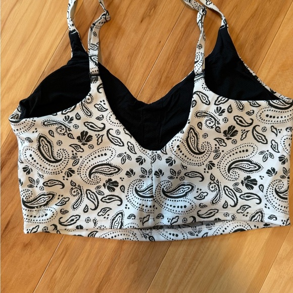 Athleta Black and White Paisley Bralette - Picture 2 of 3